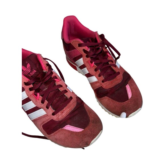 Adidas ZX 700 G95955 Burgundy Red White Suede Sneakers US size 8 - Picture 8 of 16